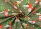 Preview: Christmas Elf green cotton fabric with christmas elves
